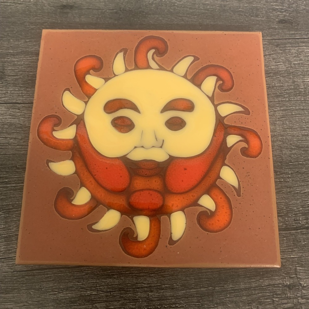 Vintage Steve McVey Sun Tile‎ Trivet Coaster Wall Art Southwest Decor